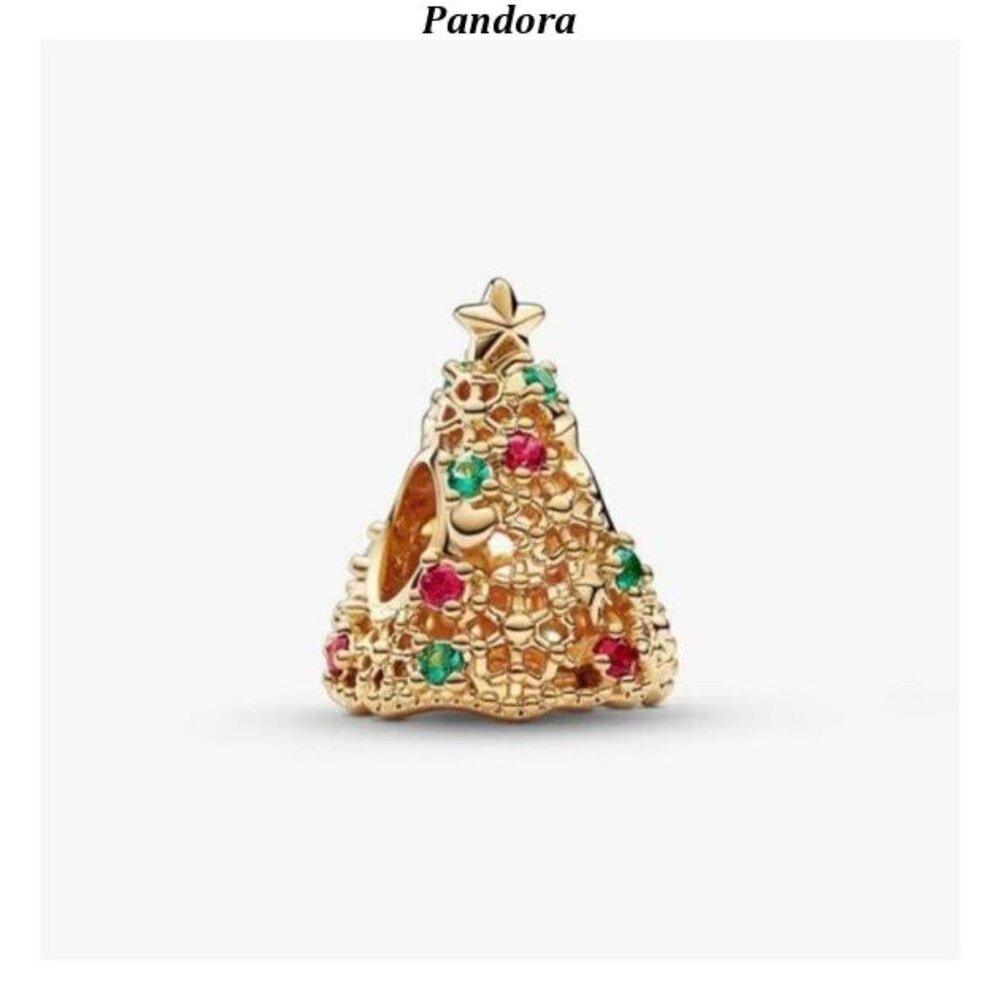 Pandora Glitter Christmas Tree Charm